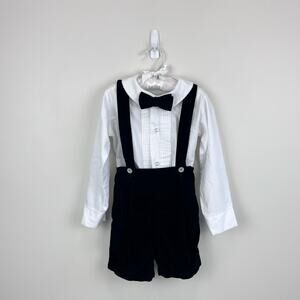 Vintage IMP Originals Black Velvet Suit Set 4T
